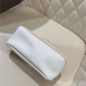 Dior White and Pink Cosmetic Case